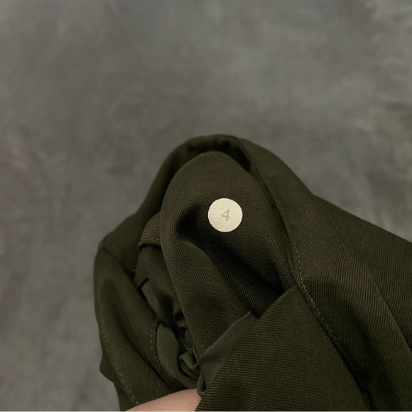 Lululemon &go City Trek Cropped Trouser Fatigue Green 4074 - Picture 5 of 10